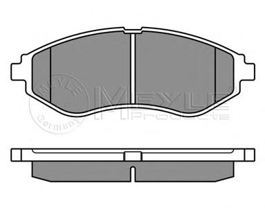 Комплект тормозных колодок, дисковый тормоз MEYLE 025 239 7417