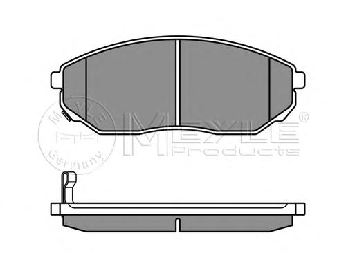Комплект тормозных колодок, дисковый тормоз MEYLE