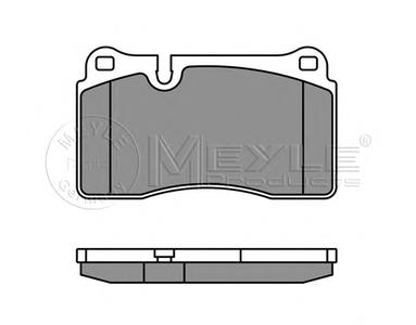Комплект тормозных колодок, дисковый тормоз MEYLE 025 240 9817