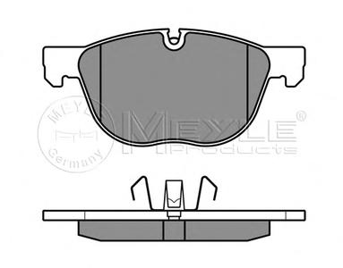 Комплект тормозных колодок, дисковый тормоз MEYLE 025 241 7019