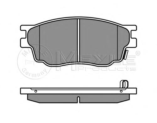 Комплект тормозных колодок, дисковый тормоз MEYLE