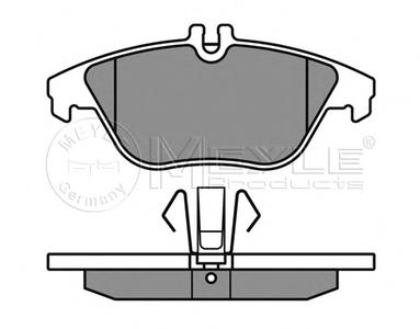 Комплект тормозных колодок, дисковый тормоз MEYLE 025 242 5317