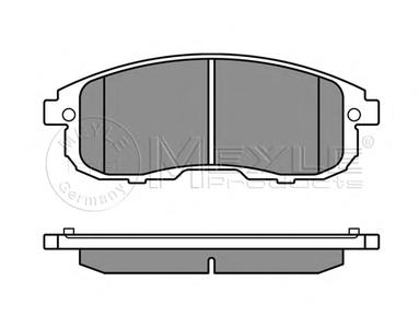 Комплект тормозных колодок, дисковый тормоз MEYLE 025 242 8016/W