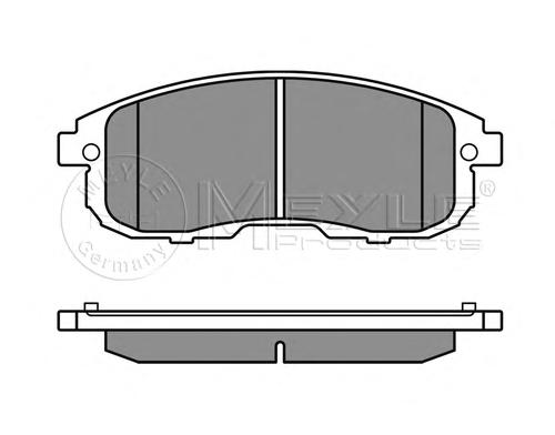Комплект тормозных колодок, дисковый тормоз MEYLE