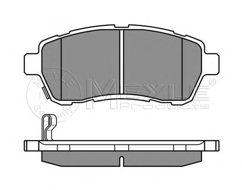 Комплект тормозных колодок, дисковый тормоз MEYLE