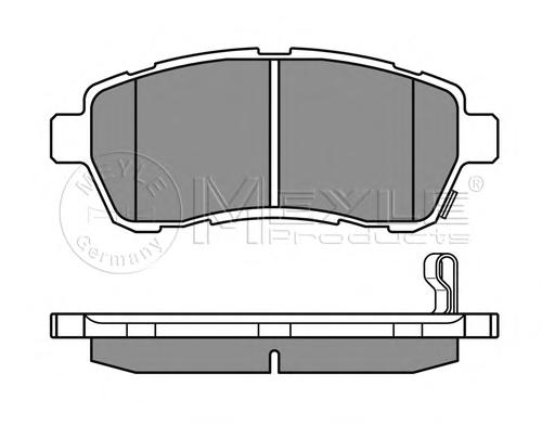 Комплект тормозных колодок, дисковый тормоз MEYLE