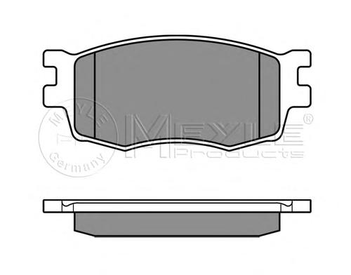Комплект тормозных колодок, дисковый тормоз MEYLE