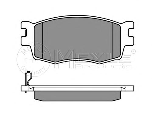 Комплект тормозных колодок, дисковый тормоз MEYLE