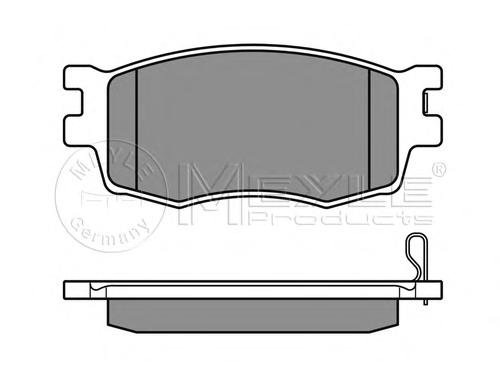 Комплект тормозных колодок, дисковый тормоз MEYLE