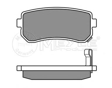 Комплект тормозных колодок, дисковый тормоз MEYLE