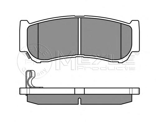 Комплект тормозных колодок, дисковый тормоз MEYLE