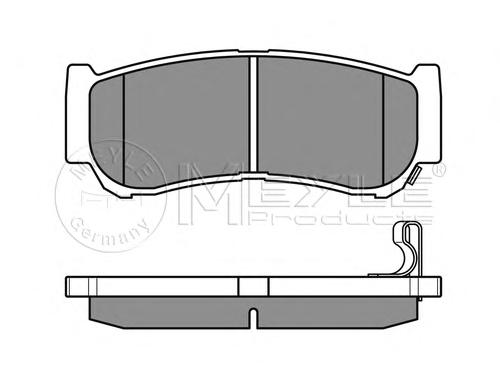 Комплект тормозных колодок, дисковый тормоз MEYLE
