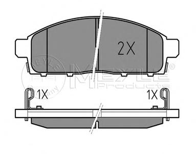 Комплект тормозных колодок, дисковый тормоз MEYLE 025 245 2916/W