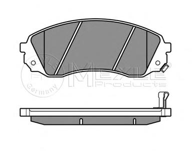 Комплект тормозных колодок, дисковый тормоз MEYLE