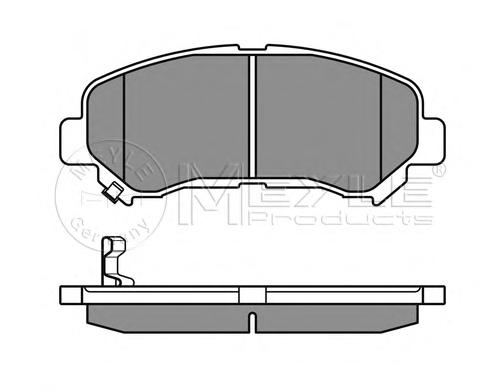 Комплект тормозных колодок, дисковый тормоз MEYLE