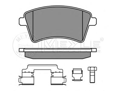 Комплект тормозных колодок, дисковый тормоз MEYLE 025 246 9317