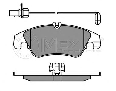 Комплект тормозных колодок, дисковый тормоз MEYLE 025 247 4319/W