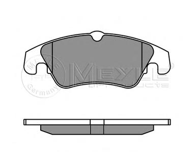 Комплект тормозных колодок, дисковый тормоз MEYLE