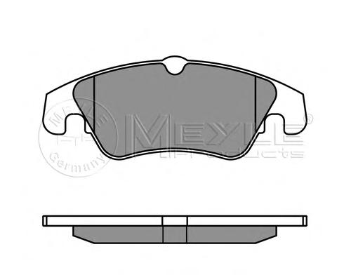 Комплект тормозных колодок, дисковый тормоз MEYLE