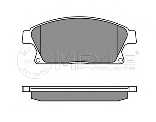 Комплект тормозных колодок, дисковый тормоз MEYLE