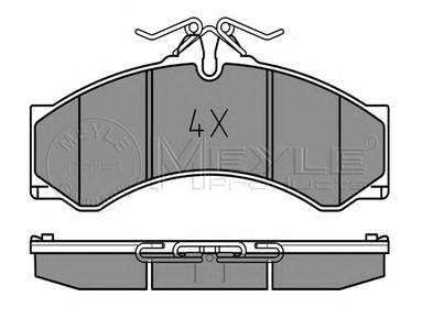 Комплект тормозных колодок, дисковый тормоз MEYLE 025 290 7620