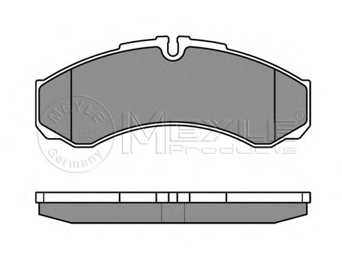 Комплект тормозных колодок, дисковый тормоз MEYLE