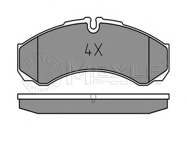 Комплект тормозных колодок, дисковый тормоз MEYLE 025 291 2120
