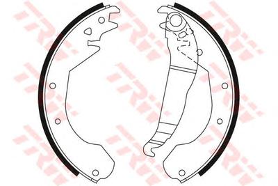 Комплект тормозных колодок TRW