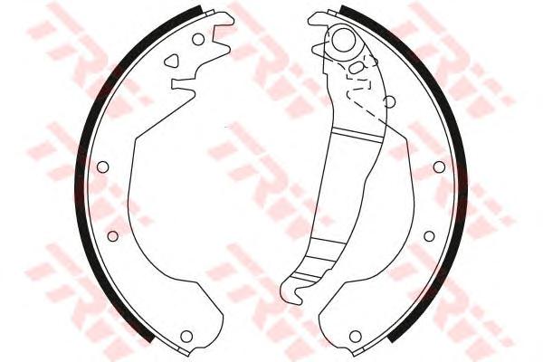 Комплект тормозных колодок TRW