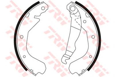Комплект тормозных колодок TRW