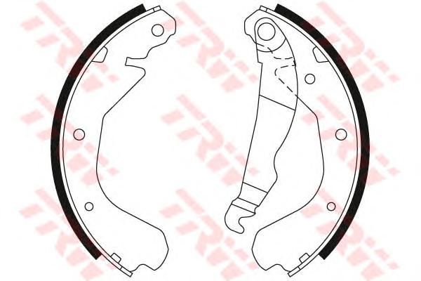 Комплект тормозных колодок TRW