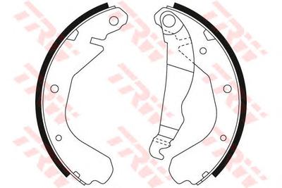 Комплект тормозных колодок TRW