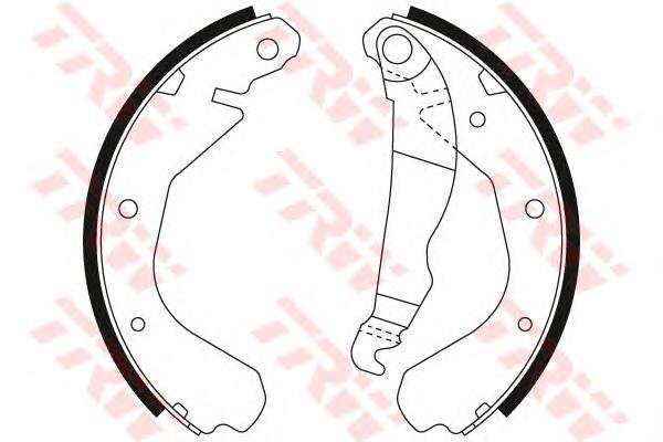 Комплект тормозных колодок TRW