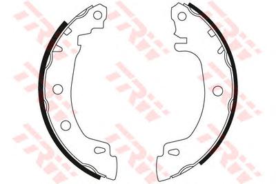 Комплект тормозных колодок TRW