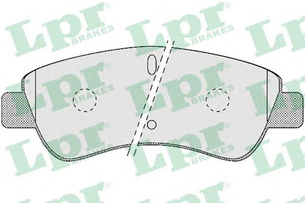 Комплект тормозных колодок, дисковый тормоз LPR