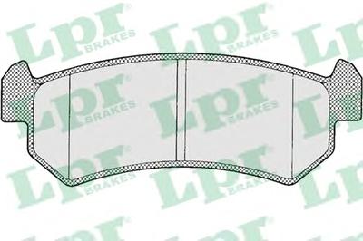 Комплект тормозных колодок, дисковый тормоз LPR 05P1199