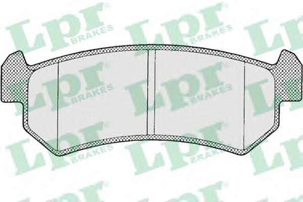 Комплект тормозных колодок, дисковый тормоз LPR