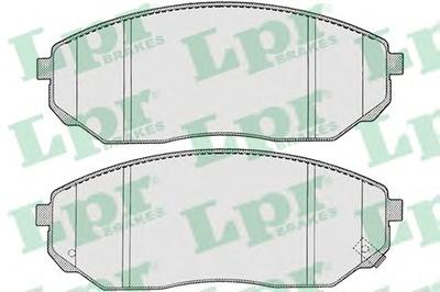 Комплект тормозных колодок, дисковый тормоз LPR 05P1207