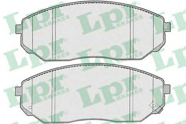 Комплект тормозных колодок, дисковый тормоз LPR