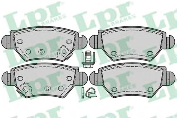 Комплект тормозных колодок, дисковый тормоз LPR