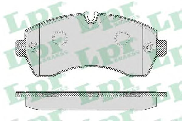 Комплект тормозных колодок, дисковый тормоз LPR