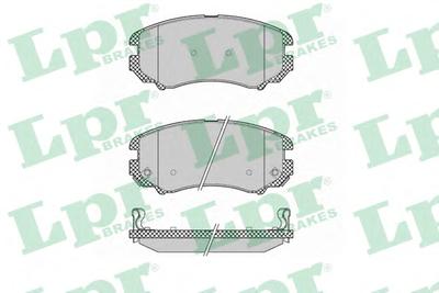 Комплект тормозных колодок, дисковый тормоз LPR 05P1369