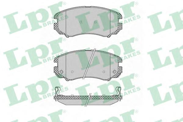 Комплект тормозных колодок, дисковый тормоз LPR