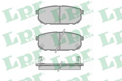 Комплект тормозных колодок, дисковый тормоз LPR 05P1370
