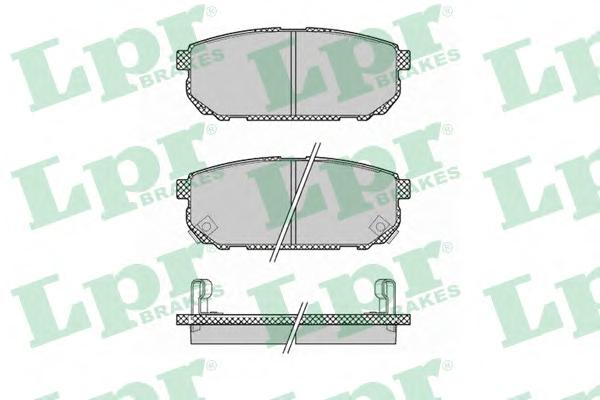 Комплект тормозных колодок, дисковый тормоз LPR