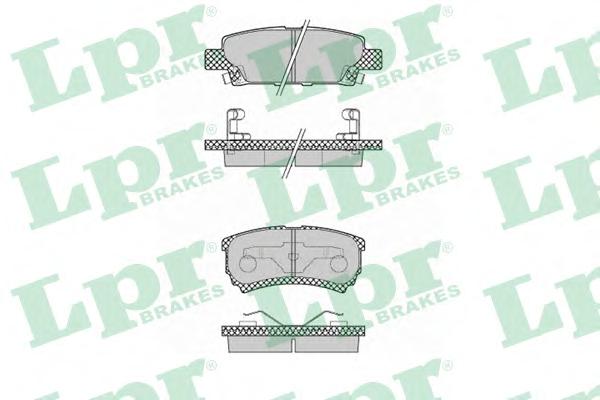 Комплект тормозных колодок, дисковый тормоз LPR