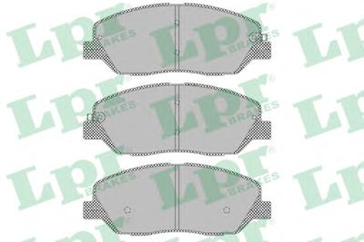 Комплект тормозных колодок, дисковый тормоз LPR 05P1382