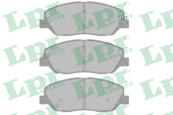 Комплект тормозных колодок, дисковый тормоз LPR