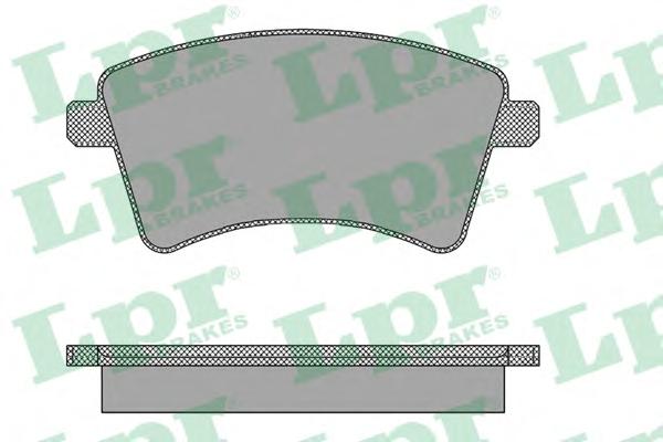 Комплект тормозных колодок, дисковый тормоз LPR