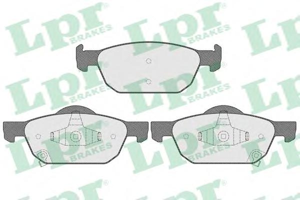 Комплект тормозных колодок, дисковый тормоз LPR